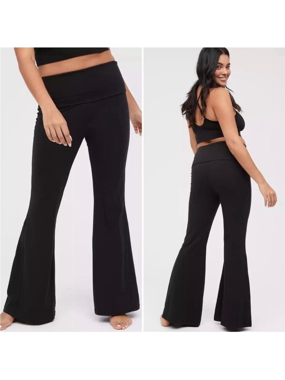 OFFLINE Aerie OG Foldover Hi Waisted Super Flare Legging Black✨ NWT XXL